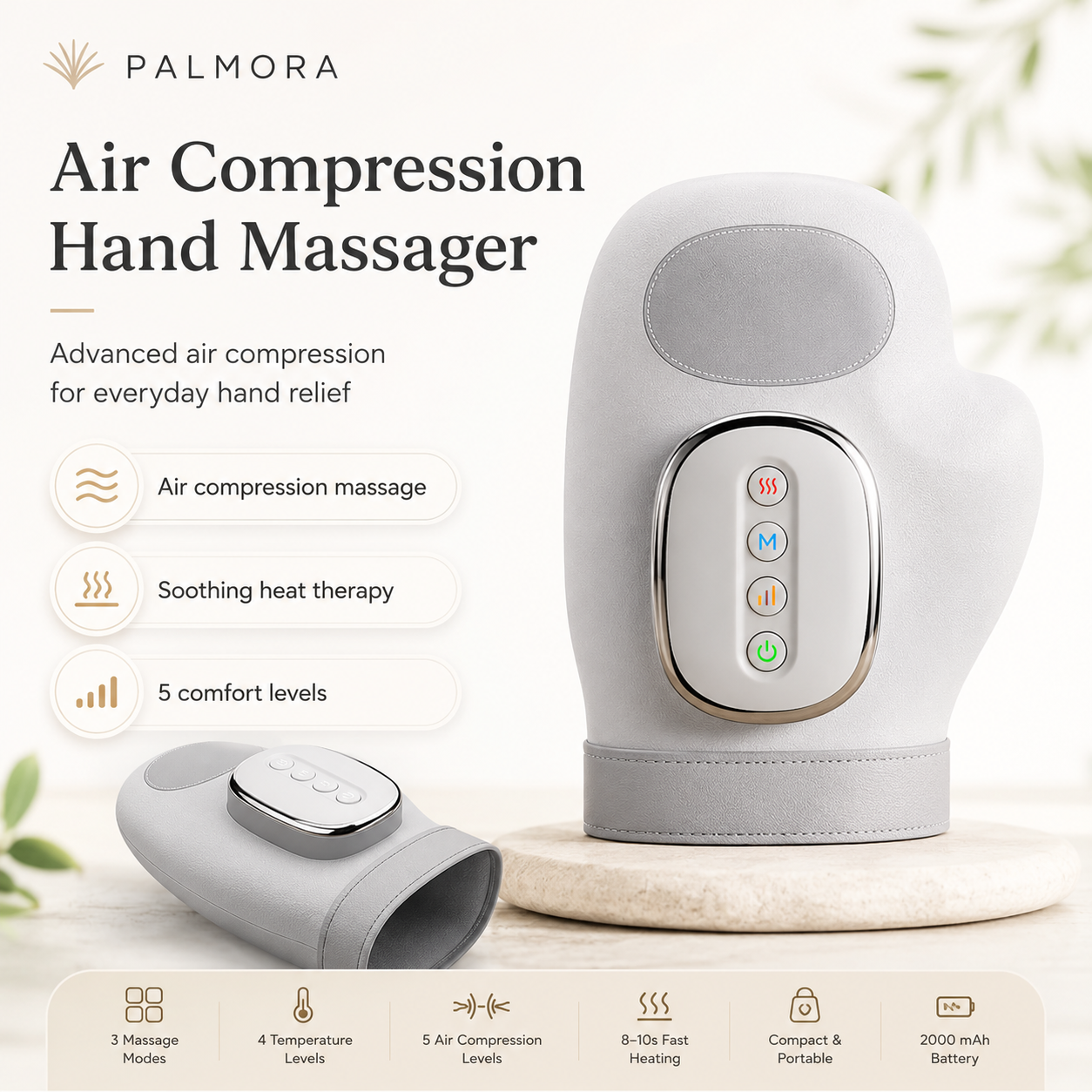 Palmora product shot features